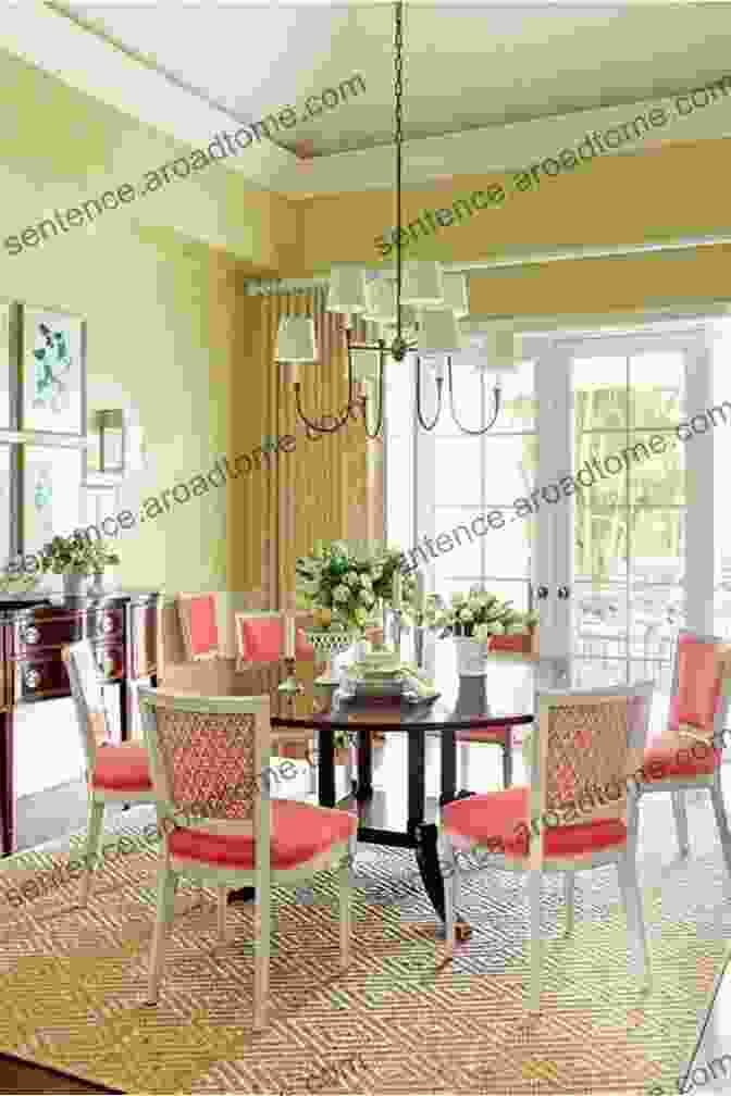 A Chic And Contemporary Dining Room With A Bold Color Scheme And Geometric Patterns Glamorous Living Jan Showers