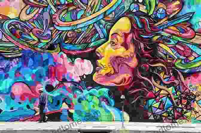 A Close Up Of A Street Art Mural Depicting A Powerful Female Figure With Vibrant Colors And Bold Brushstrokes. The Woman Identity Represented By The Street Art In The City Of Sao Paulo