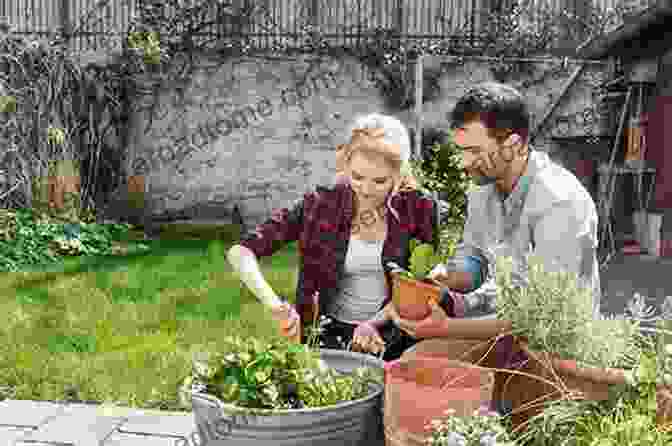 A Couple Tending Their Homestead Garden, Surrounded By Lush Crops And Blooming Flowers Building Purple Martin Houses: Storey S Country Wisdom Bulletin A 214 (Storey Country Wisdom Bulletin)