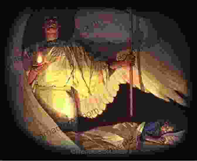 A Guardian Angel Hovering Over A Sleeping Child, Wings Unfurled Life After Death: Heaven Closure Angels