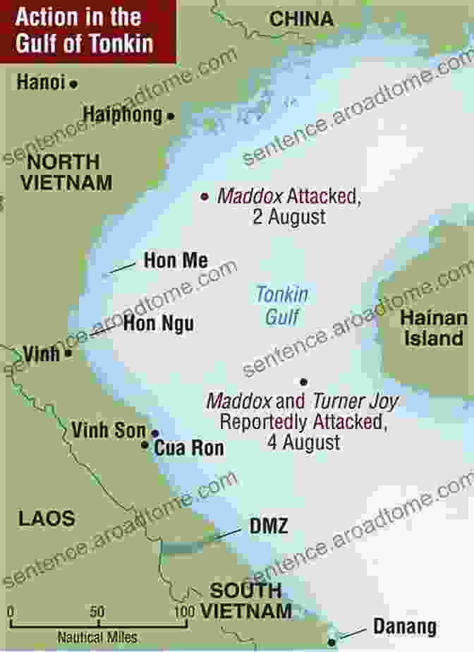 A Map Of The Gulf Of Tonkin Vietnam War: The Vietnam War In 50 Events: From The First Indochina War To The Fall Of Saigon (War Vietnam War War History) (History In 50 Events 6)