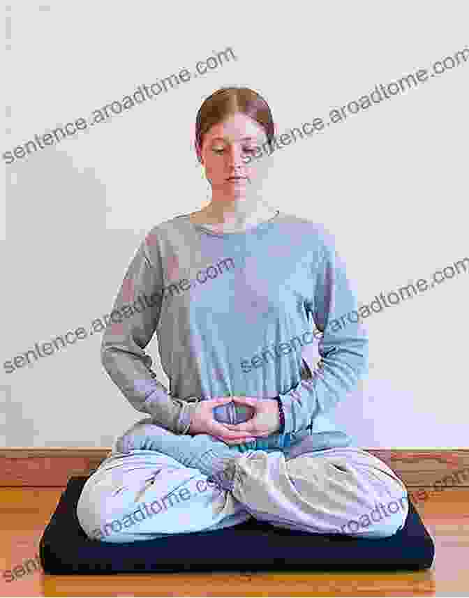 A Person Practicing Mindfulness Meditation, Sitting In A Comfortable Position With Their Eyes Closed. A For Life: 10 Steps To Spiritual Wisdom A Clear Mind And Lasting Happiness