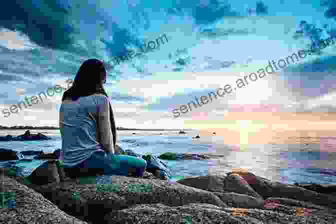 A Person Sitting On A Rock, Looking Out At The Ocean. A For Life: 10 Steps To Spiritual Wisdom A Clear Mind And Lasting Happiness