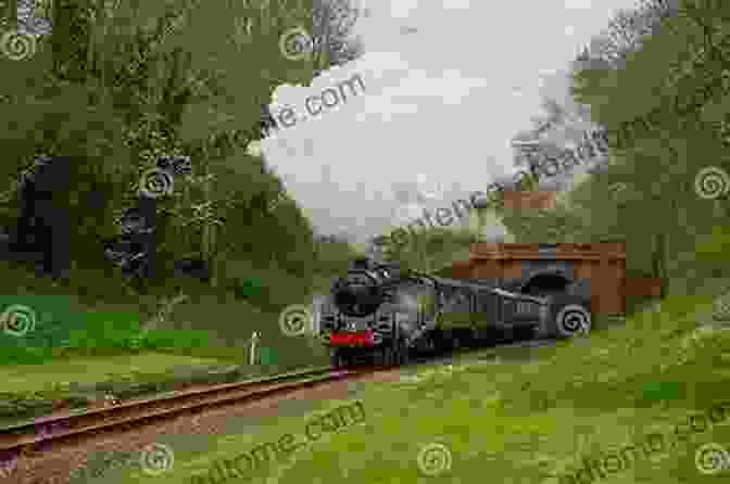 A Steam Locomotive Emerging From A Tunnel Narrow Gauge Panorama: Steaming Along The Rustic And Narrow