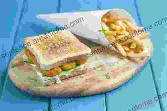 A Variety Of Sauces, From Tartare To Dill, To Enhance The Flavor Of The Fish Finger Sandwich The Fish Finger Sandwich