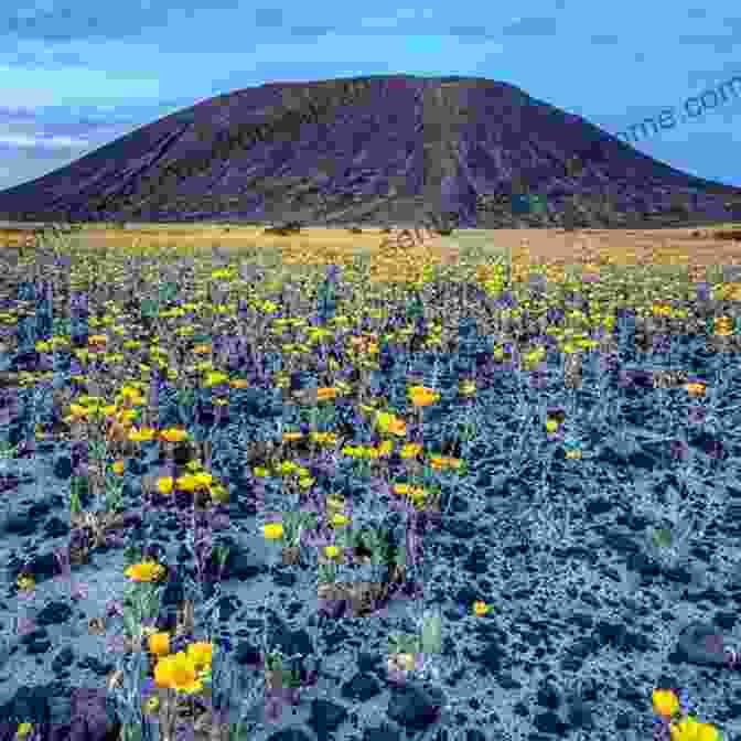 A Vibrant Display Of Wildflowers Amidst The Arid Mojave Desert Landscape Earth Baby Mojave Desert