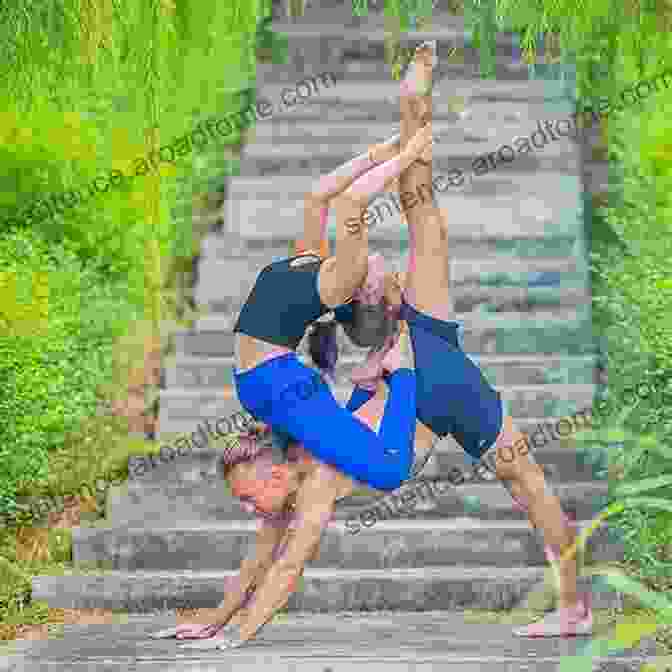 Acroyoga Couple Performing A Flowing Pose Move Connect Play: The Art And Science Of AcroYoga