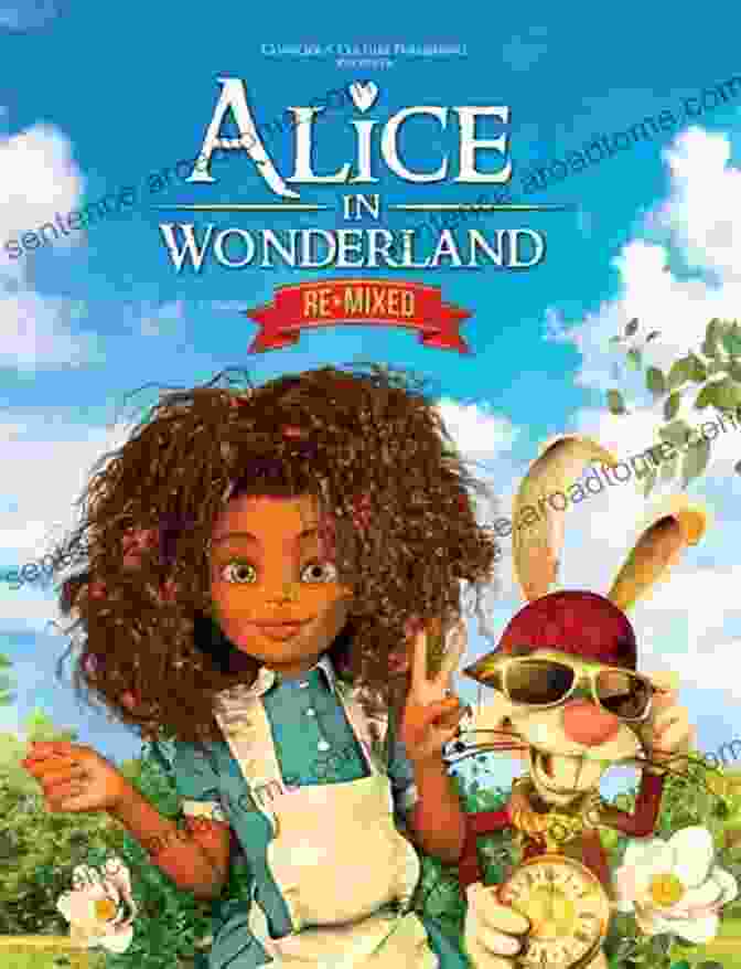 Alice In Wonderland Remixed By Marlon Mckenney, Featuring A Whimsical Illustration Of Alice Surrounded By Fantastical Creatures Alice In Wonderland Remixed Marlon McKenney