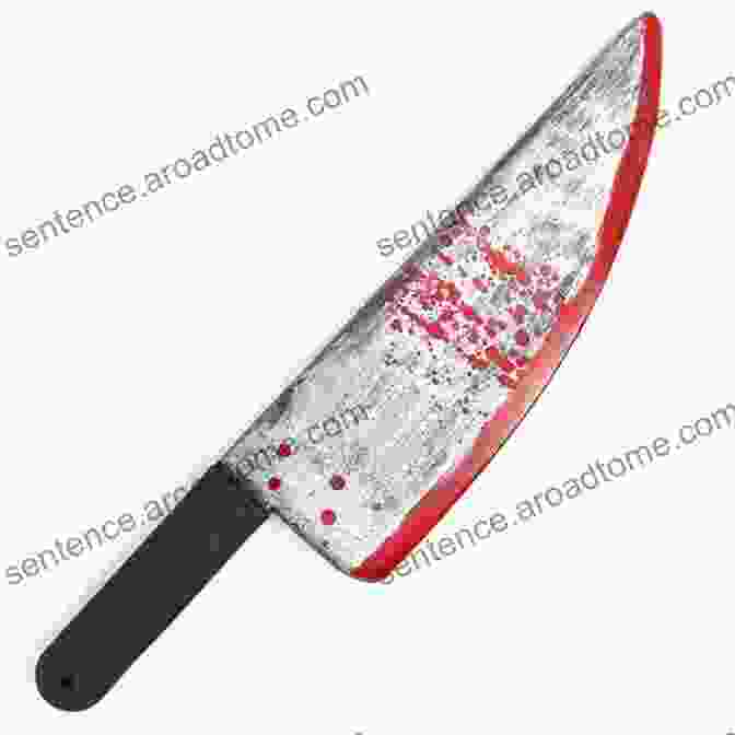 Blood Soaked Knife On A Dark Background, Symbolizing The Chilling Nature Of True Crime Murder Cases Murder Most Vile Volume 33: 18 Shocking True Crime Murder Cases