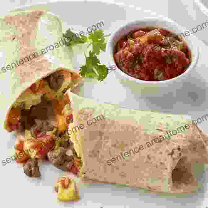 Breakfast Burrito With Eggs, Cheese, And Salsa 365 Impressive Breakfast Recipes: Enjoy Everyday With Breakfast Cookbook