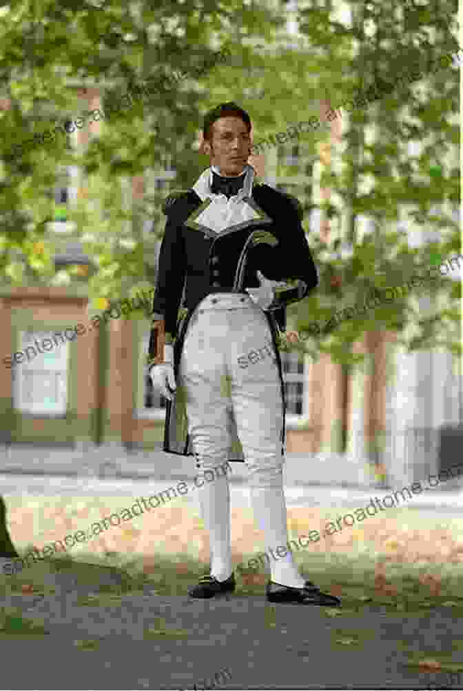 Captain Wentworth Character In A Navy Uniform Standing With Determination Persuasion Jane Austen