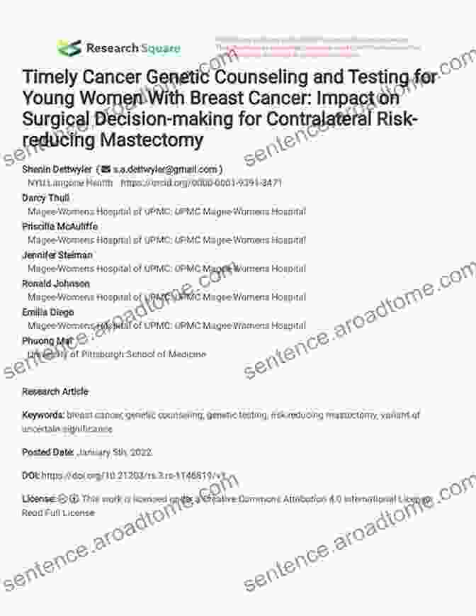 Empowering Women Through Informed Decision Making About Genetic Risk And Preventative Mastectomy Probably Someday Cancer: Genetic Risk And Preventative Mastectomy (Mayborn Literary Nonfiction 9)