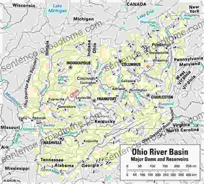 Map Of The Ohio River And Its Tributaries Blazes Posts Stones: A History Of Ohio S Original Land Subdivisions (Series On Ohio History And Culture)