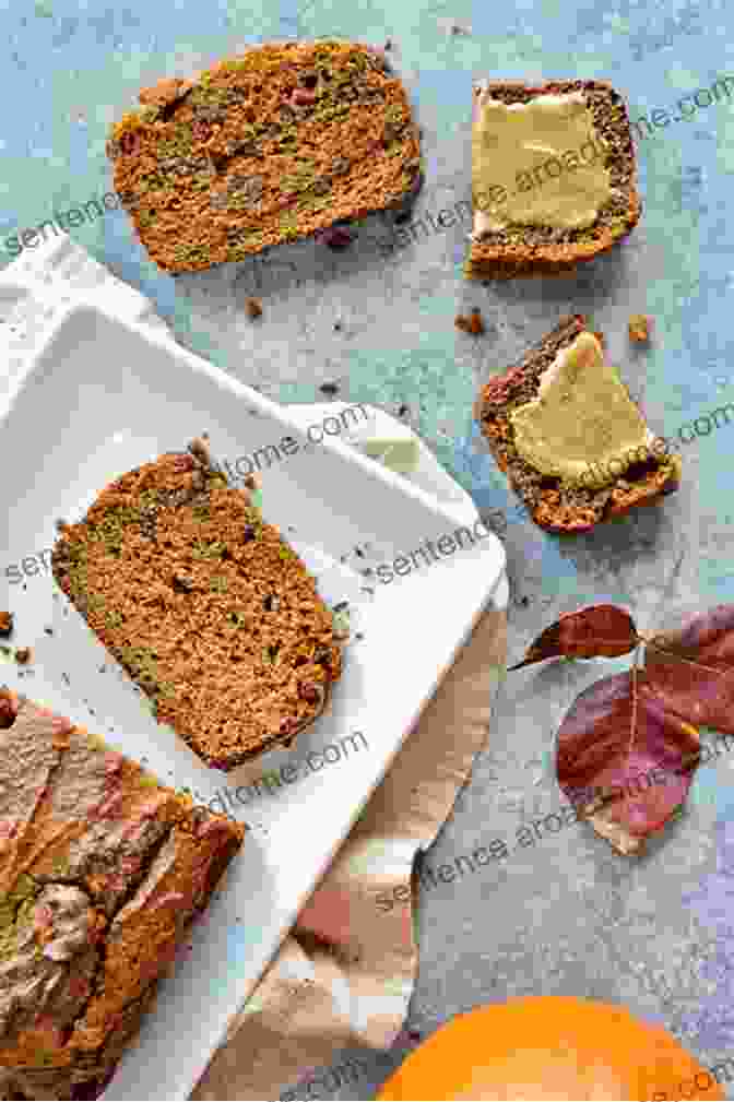 Moist Paleo Pumpkin Bread Sliced And Topped With Roasted Pumpkin Seeds Paleo Pumpkin Recipes: The Top 25 Easy Paleo Pumpkin Recipes For Gluten Free Holiday S Treats: Healthy Lifestyle And Traditions (Top 25 Easy Recipes 1)