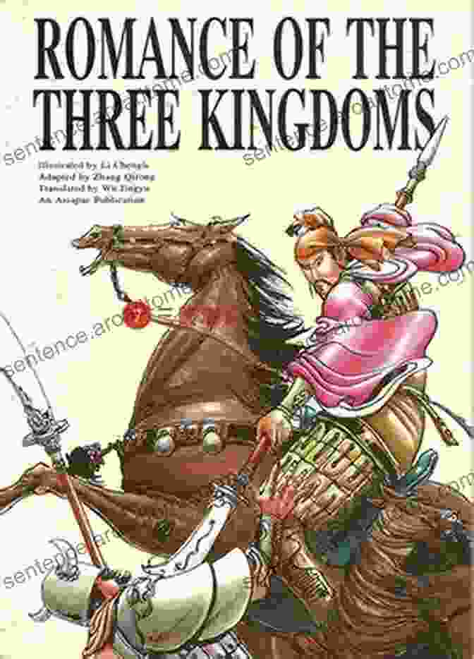 Romance Of The Three Kingdoms Book Cover, Depicting A Battle Scene With Warriors On Horseback. China S Great Classical Novels 2: Romance Of The Three Kingdoms Learn Mandarin Fast Improve Vocabulary With Epic Classics Of Chinese Literature (Simplified Characters Pinyin Graded Reader Level 6)