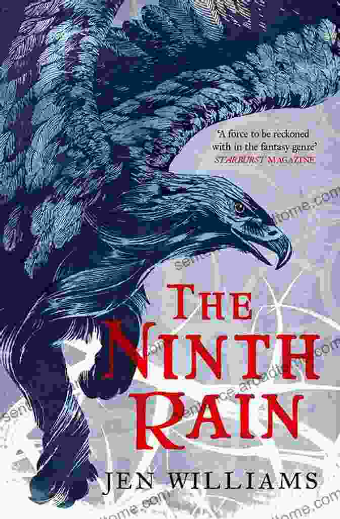 The Ninth Rain Book Cover Featuring A Lone Figure Standing On A Desolate Landscape Under A Swirling Sky, Embers Rising In The Distance. The Ninth Rain (The Winnowing Flame Trilogy 1): British Fantasy Award Winner 2024