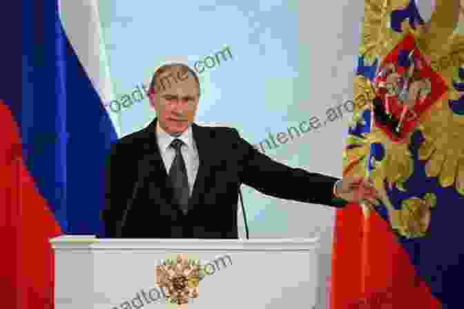 Vladimir Putin Delivering A Speech In Front Of The Russian Flag Russian Policy Towards China And Japan: The El Tsin And Putin Periods (BASEES/Routledge On Russian And East European Studies 42)