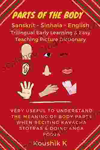 Parts Of The Body Sanskrit Sinhala English Trilingual Early Learning Easy Teaching Picture Dictionary: Very Useful To Understand The Meaning Of Body Parts When Reciting Kavacha Stotras